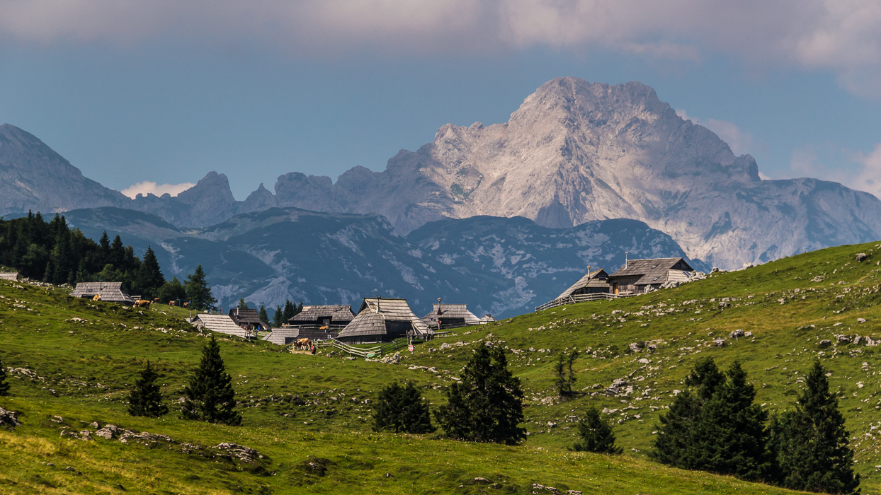 Velika Planina, village de bergers dans les Alpes Juliennes.