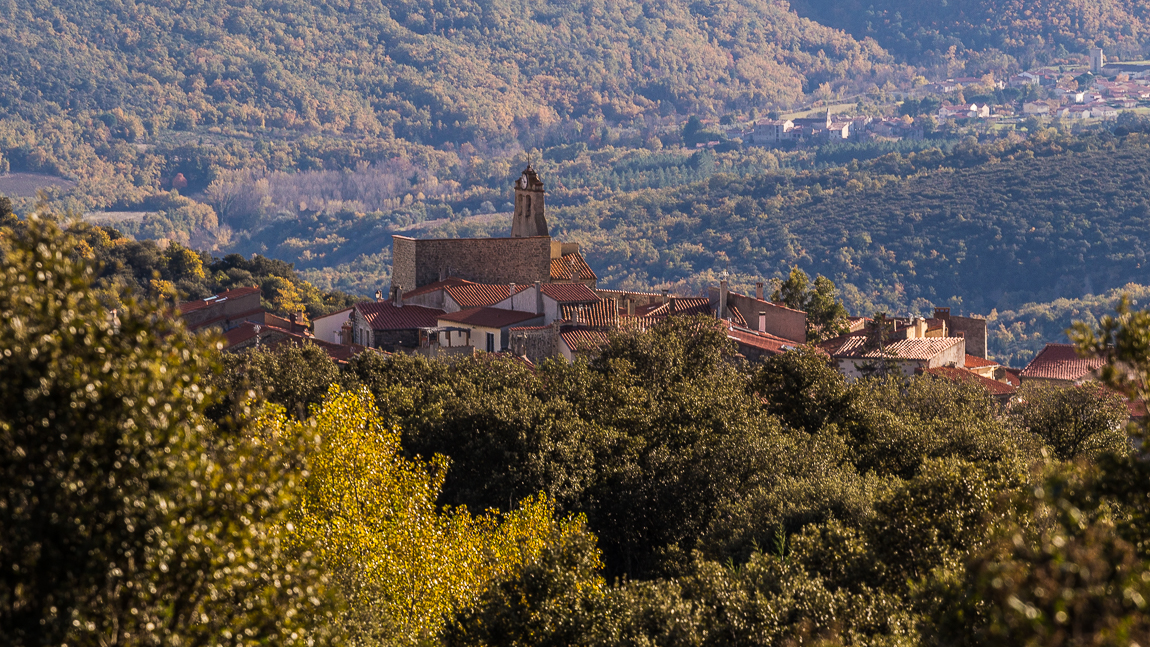 point de vue sur le village d'Arboussols